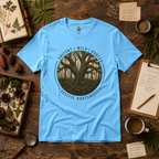 Pacific Northwest Tree T‑Shirt - "Ancient - Wild - Rooted" with Otto and Echo in the tree