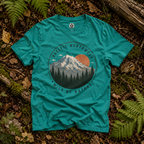 Pacific Northwest Mountain T‑Shirt — “Wild by Nature” Tee