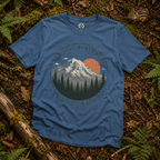 Pacific Northwest Mountain T‑Shirt — “Wild by Nature” Tee