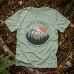Pacific Northwest Mountain T‑Shirt — “Wild by Nature” Tee