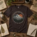 Pacific Northwest Mountain T‑Shirt — “Wild by Nature” Tee