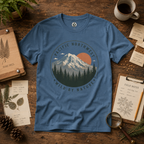 Pacific Northwest Mountain T‑Shirt — “Wild by Nature” Tee