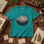 Pacific Northwest Mountain T‑Shirt — “Wild by Nature” Tee