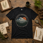 Pacific Northwest Mountain T‑Shirt — “Wild by Nature” Tee