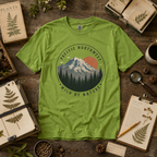 Pacific Northwest Mountain T‑Shirt — “Wild by Nature” Tee