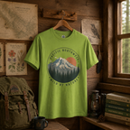 Pacific Northwest Mountain T‑Shirt — “Wild by Nature” Tee