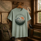 Pacific Northwest Mountain T‑Shirt — “Wild by Nature” Tee