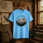 Pacific Northwest Mountain T‑Shirt — “Wild by Nature” Tee