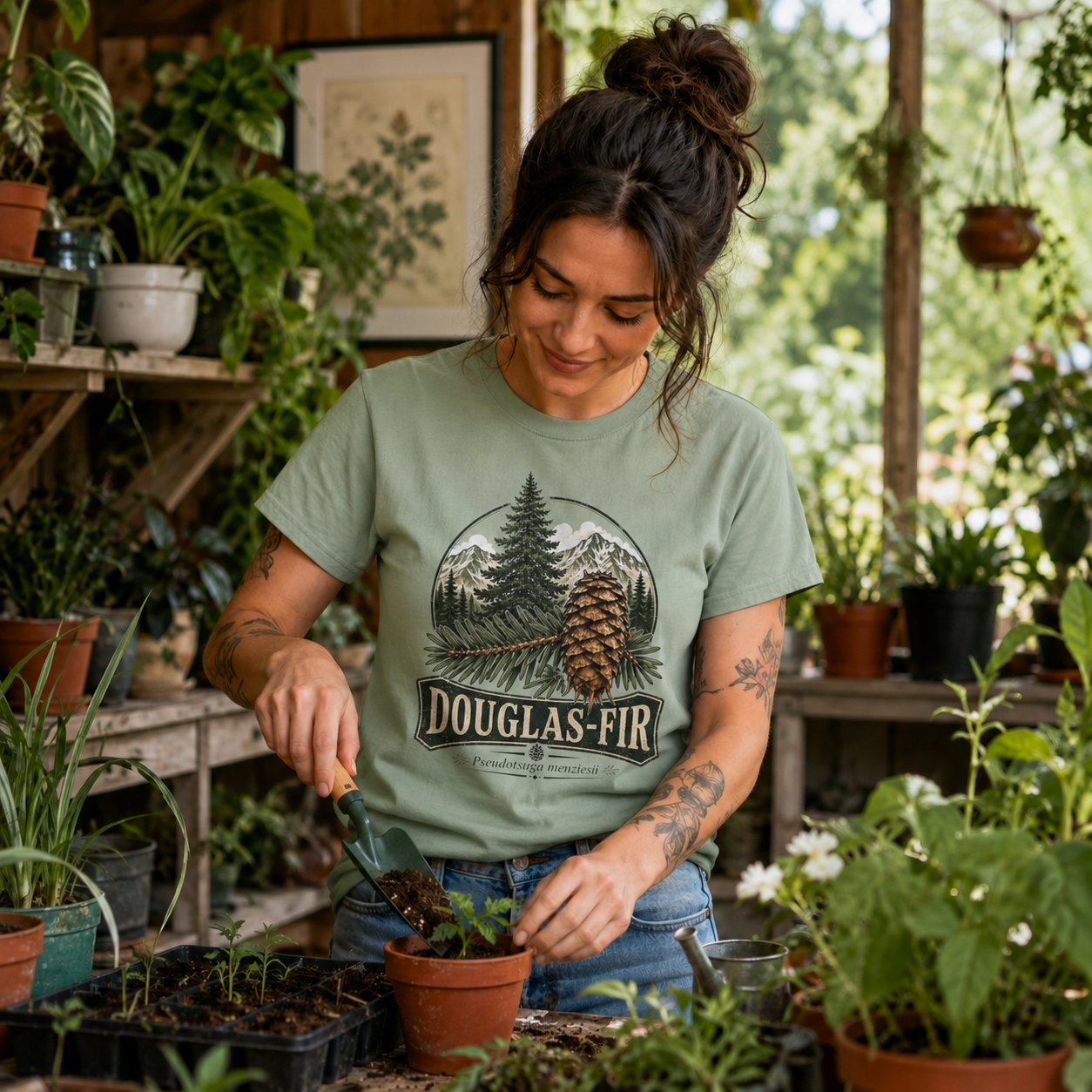 Douglas-Fir, Pseudotsuga menziesii T‑Shirt