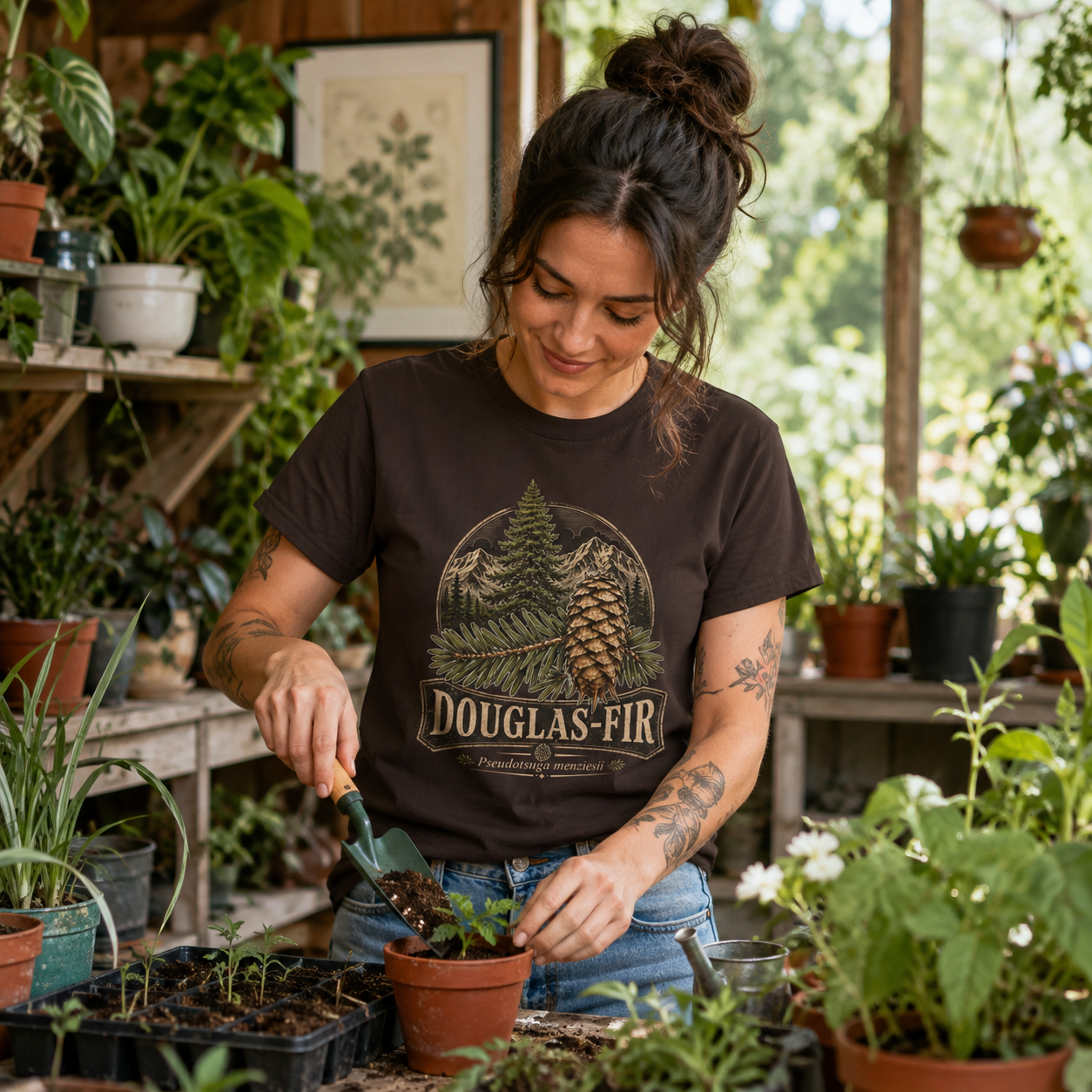 Douglas-Fir, Pseudotsuga menziesii T‑Shirt