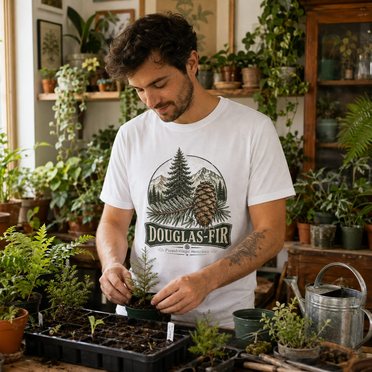 Douglas-Fir, Pseudotsuga menziesii T‑Shirt