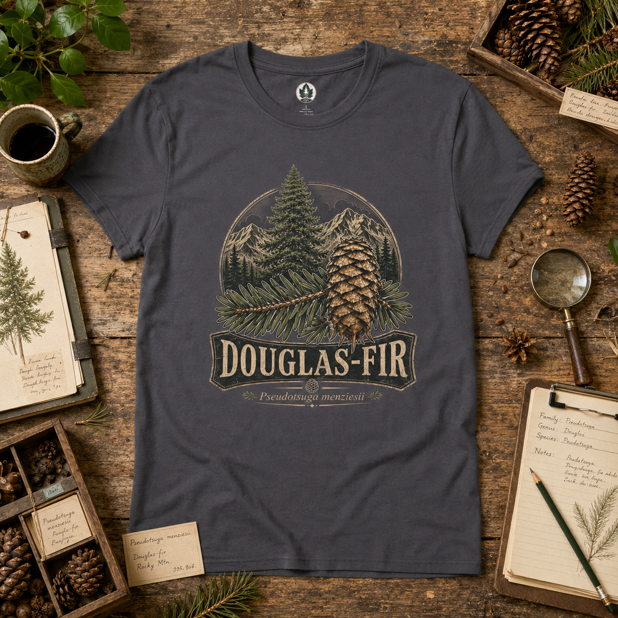Douglas-Fir, Pseudotsuga menziesii T‑Shirt