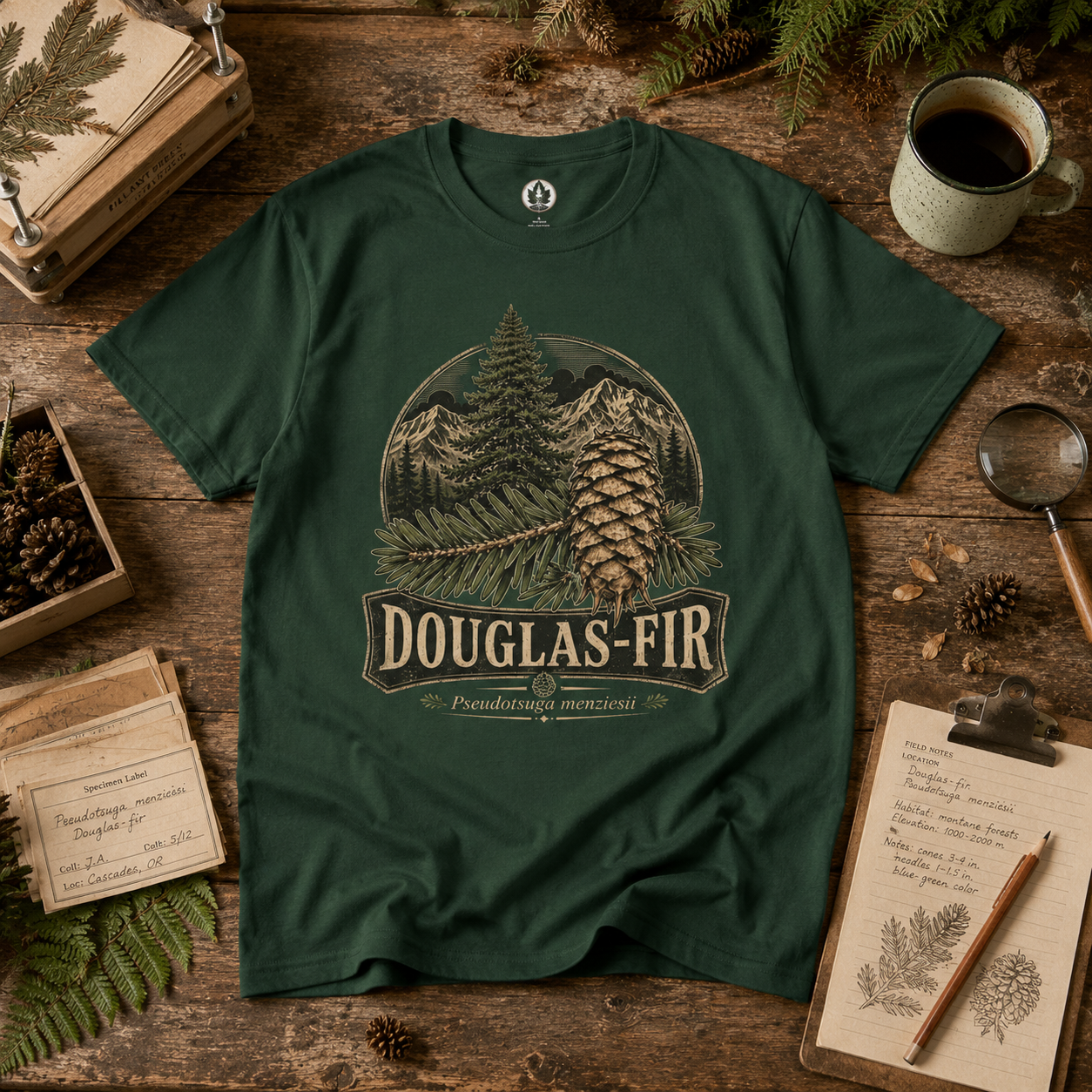 Douglas-Fir, Pseudotsuga menziesii T‑Shirt