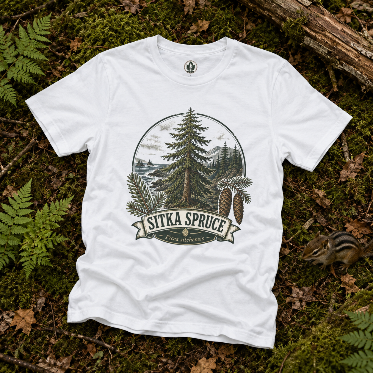 Sitka Spruce, Picea sitchensis T‑Shirt