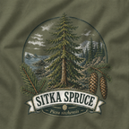 Sitka Spruce, Picea sitchensis T‑Shirt