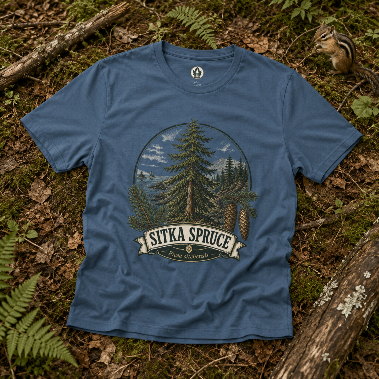 Sitka Spruce, Picea sitchensis T‑Shirt