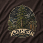 Sitka Spruce, Picea sitchensis T‑Shirt