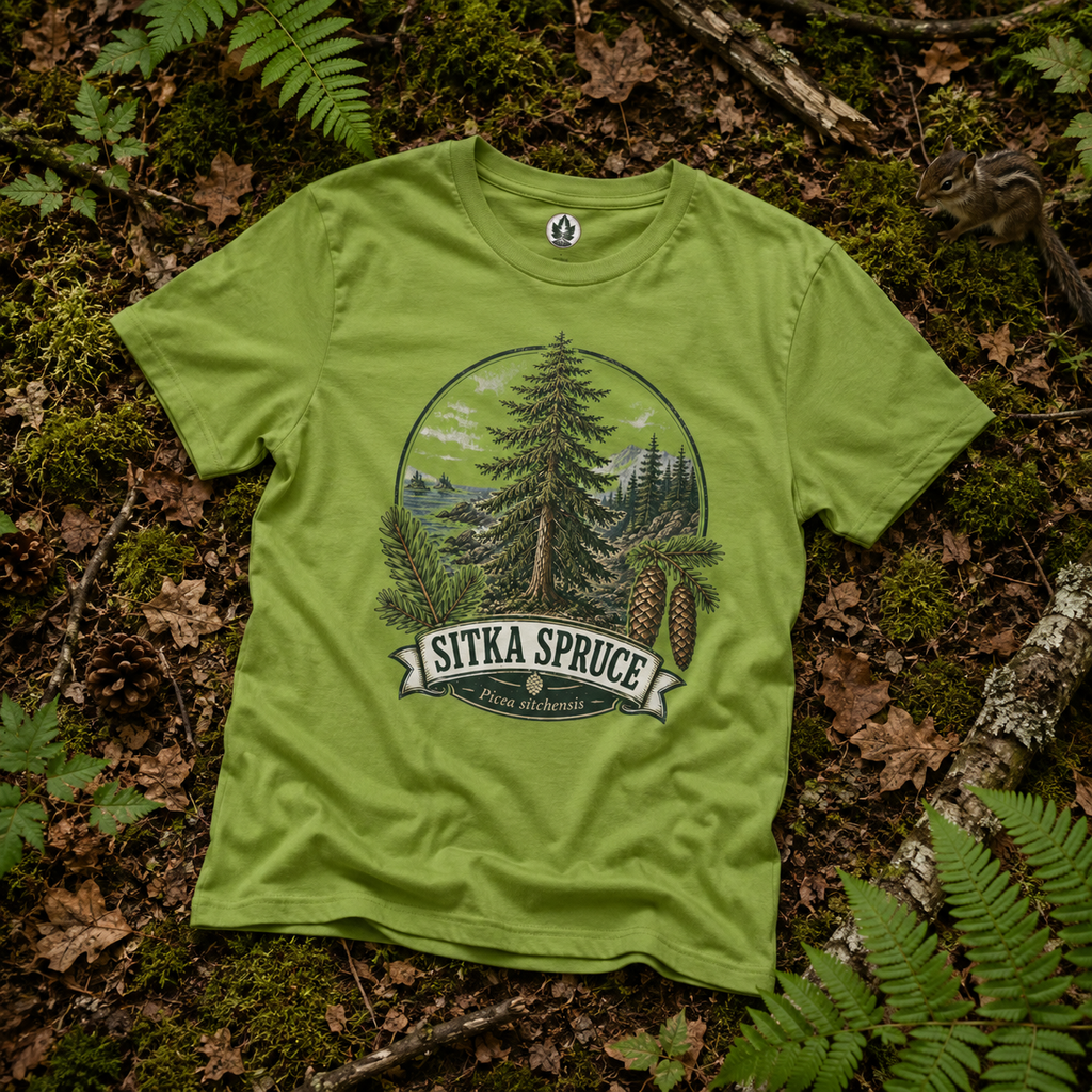 Sitka Spruce, Picea sitchensis T‑Shirt