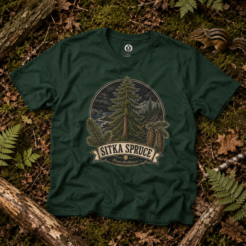 Sitka Spruce, Picea sitchensis T‑Shirt