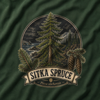 Sitka Spruce, Picea sitchensis T‑Shirt