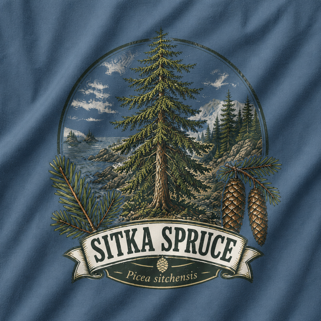 Sitka Spruce, Picea sitchensis T‑Shirt
