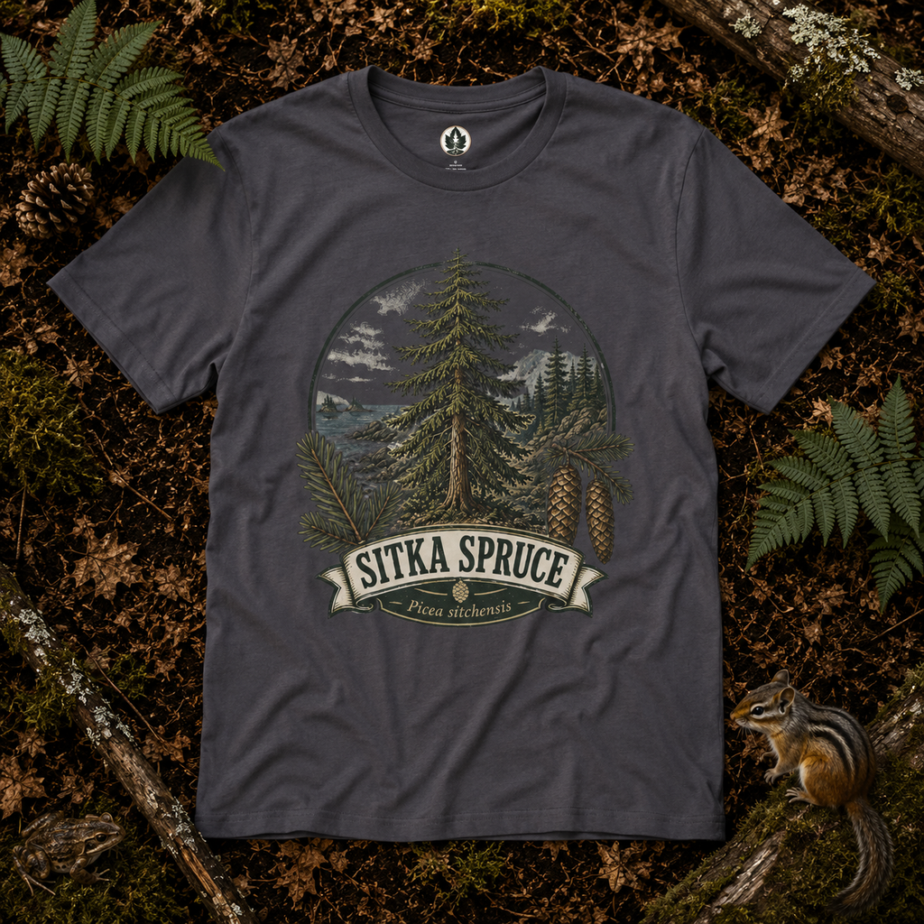 Sitka Spruce, Picea sitchensis T‑Shirt