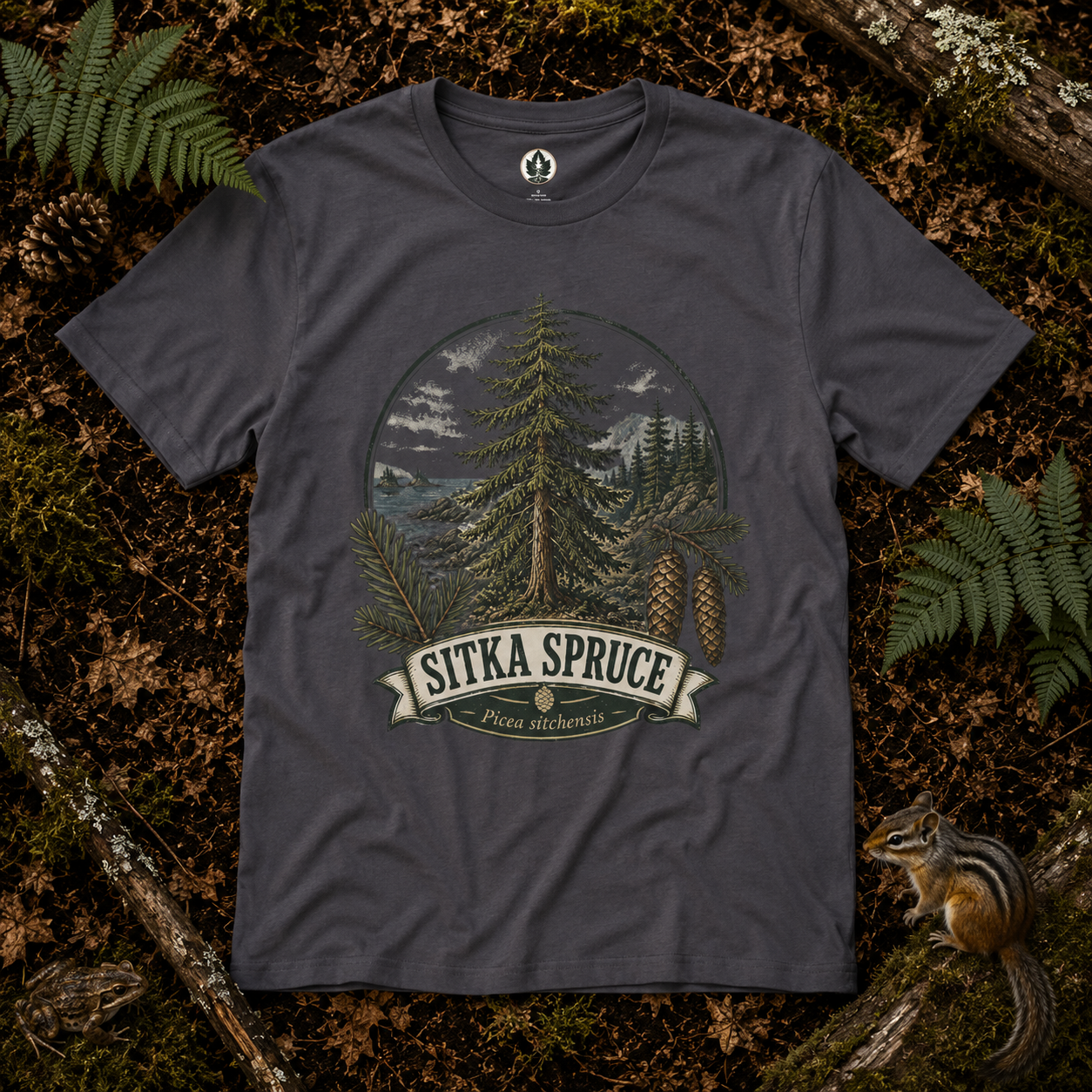 Sitka Spruce, Picea sitchensis T‑Shirt