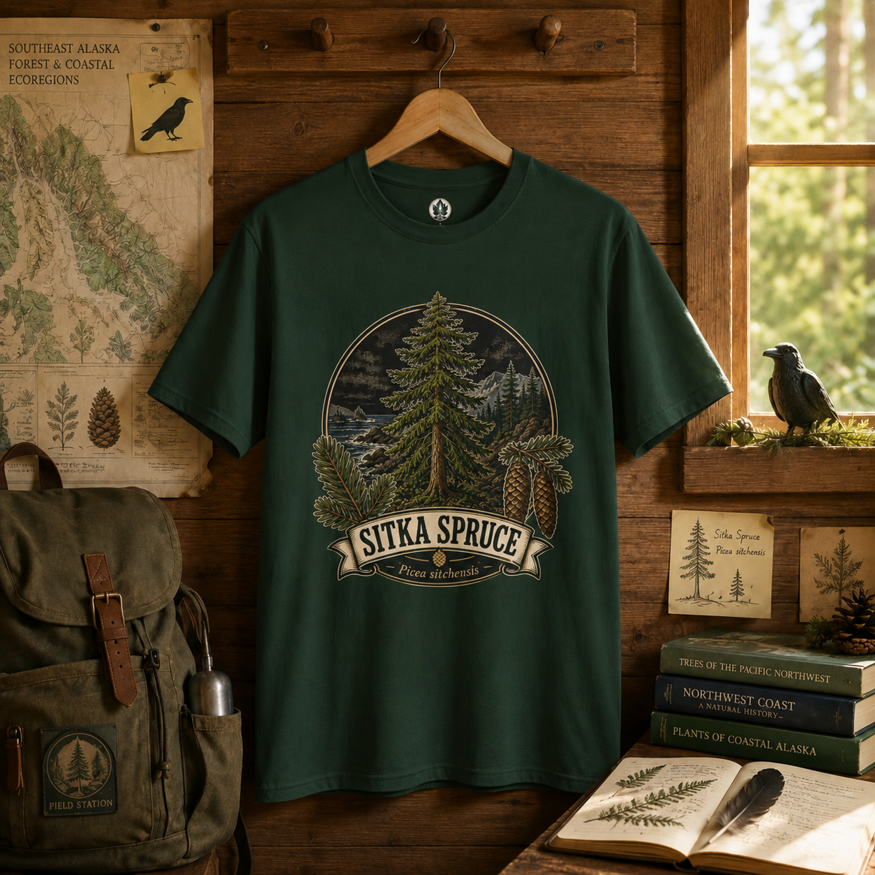 Sitka Spruce, Picea sitchensis T‑Shirt