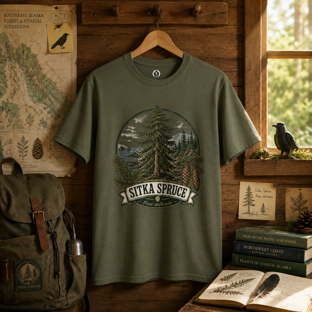 Sitka Spruce, Picea sitchensis T‑Shirt