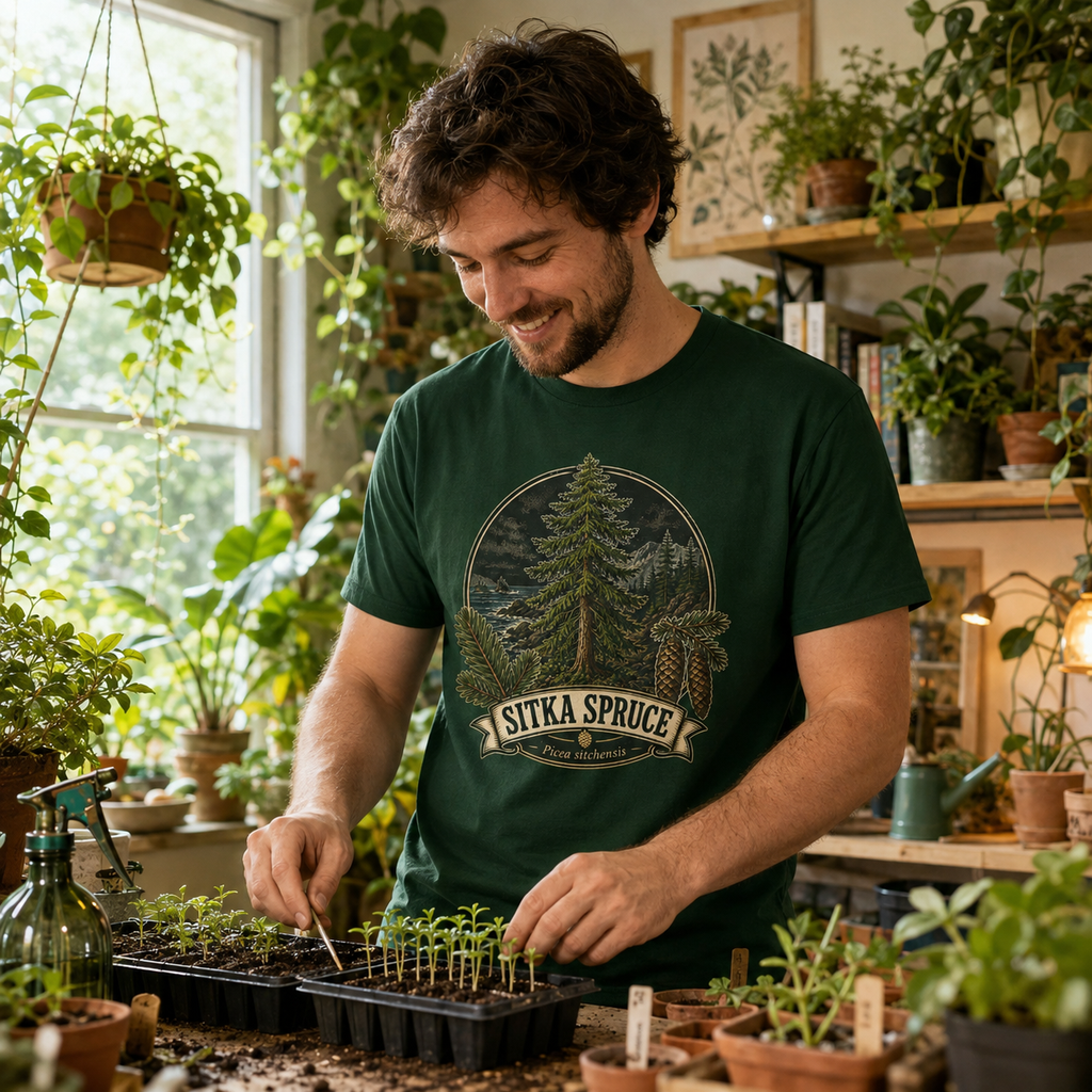 Sitka Spruce, Picea sitchensis T‑Shirt
