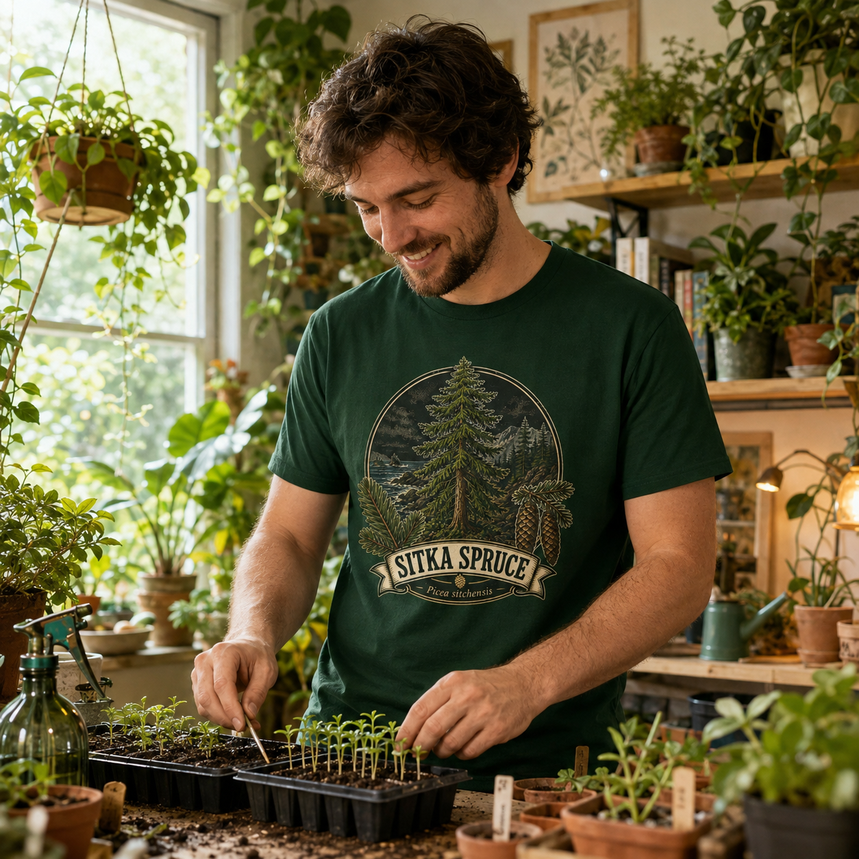 Sitka Spruce, Picea sitchensis T‑Shirt