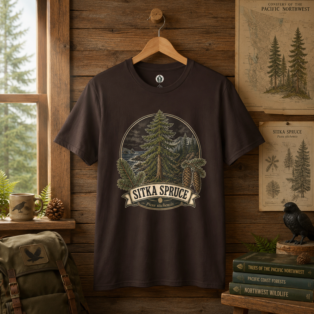 Sitka Spruce, Picea sitchensis T‑Shirt
