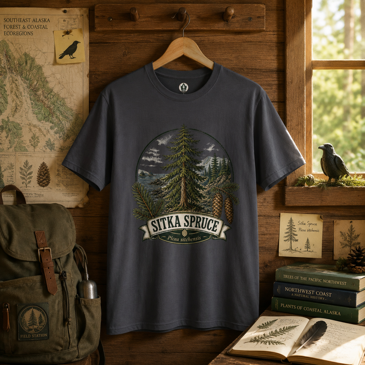 Sitka Spruce, Picea sitchensis T‑Shirt