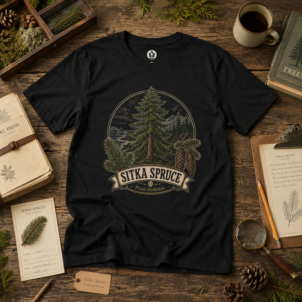 Sitka Spruce, Picea sitchensis T‑Shirt