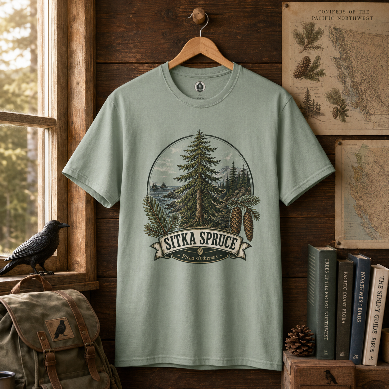 Sitka Spruce, Picea sitchensis T‑Shirt