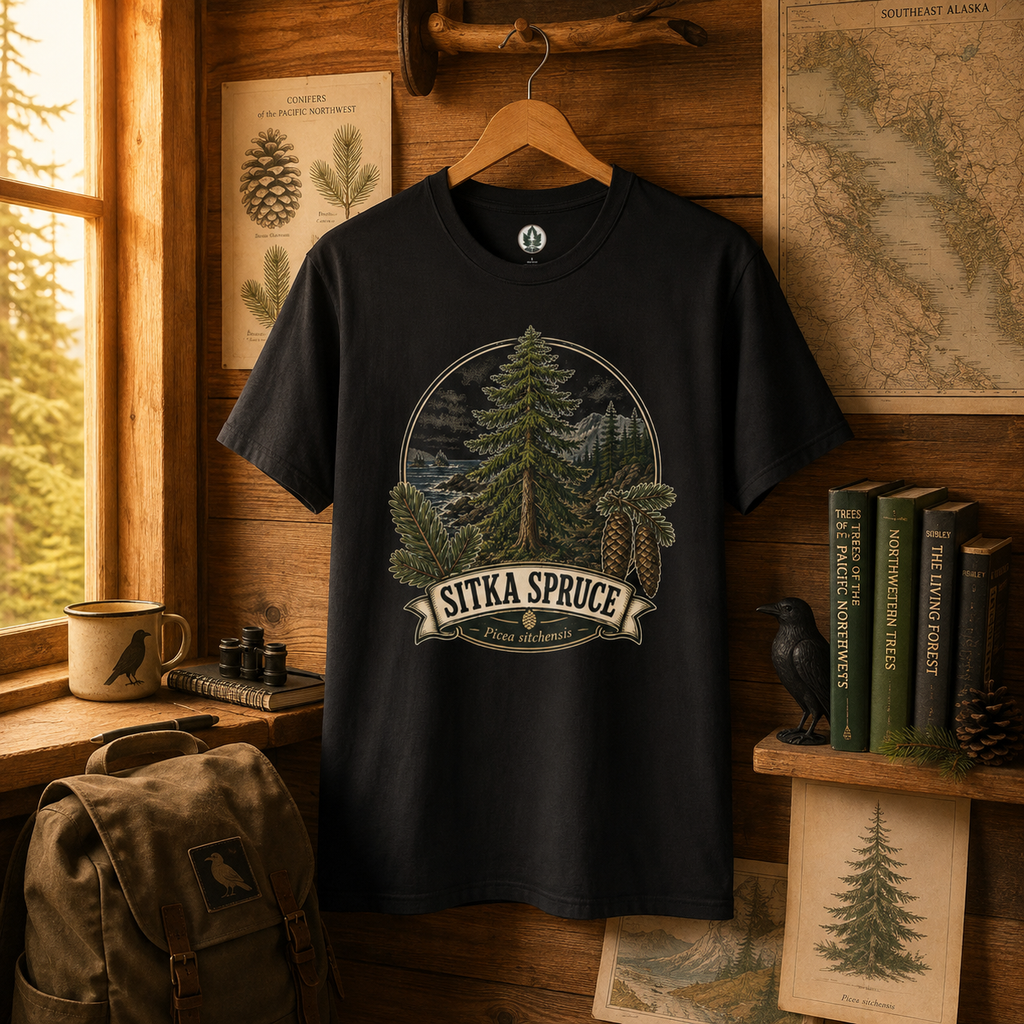 Sitka Spruce, Picea sitchensis T‑Shirt