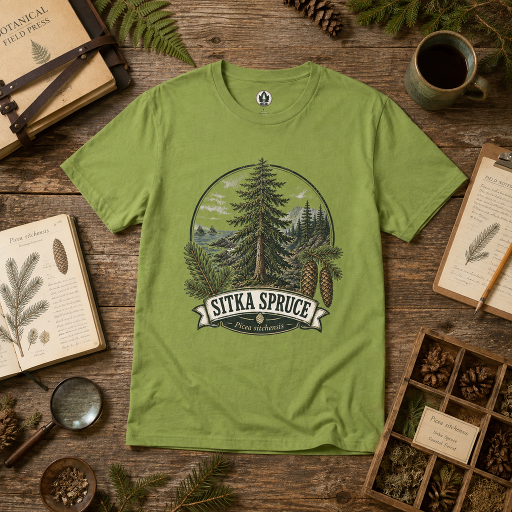 Sitka Spruce, Picea sitchensis T‑Shirt