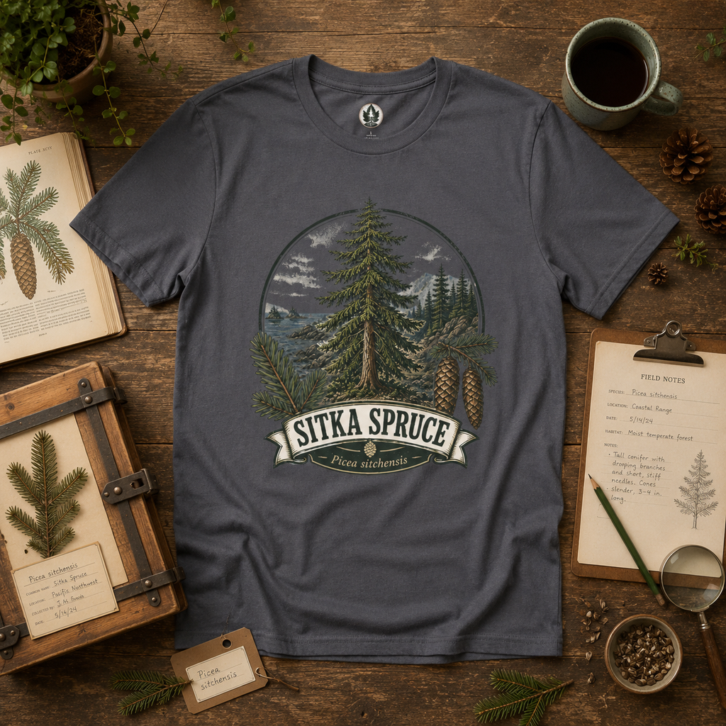 Sitka Spruce, Picea sitchensis T‑Shirt