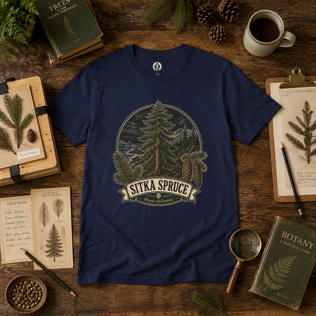 Sitka Spruce, Picea sitchensis T‑Shirt