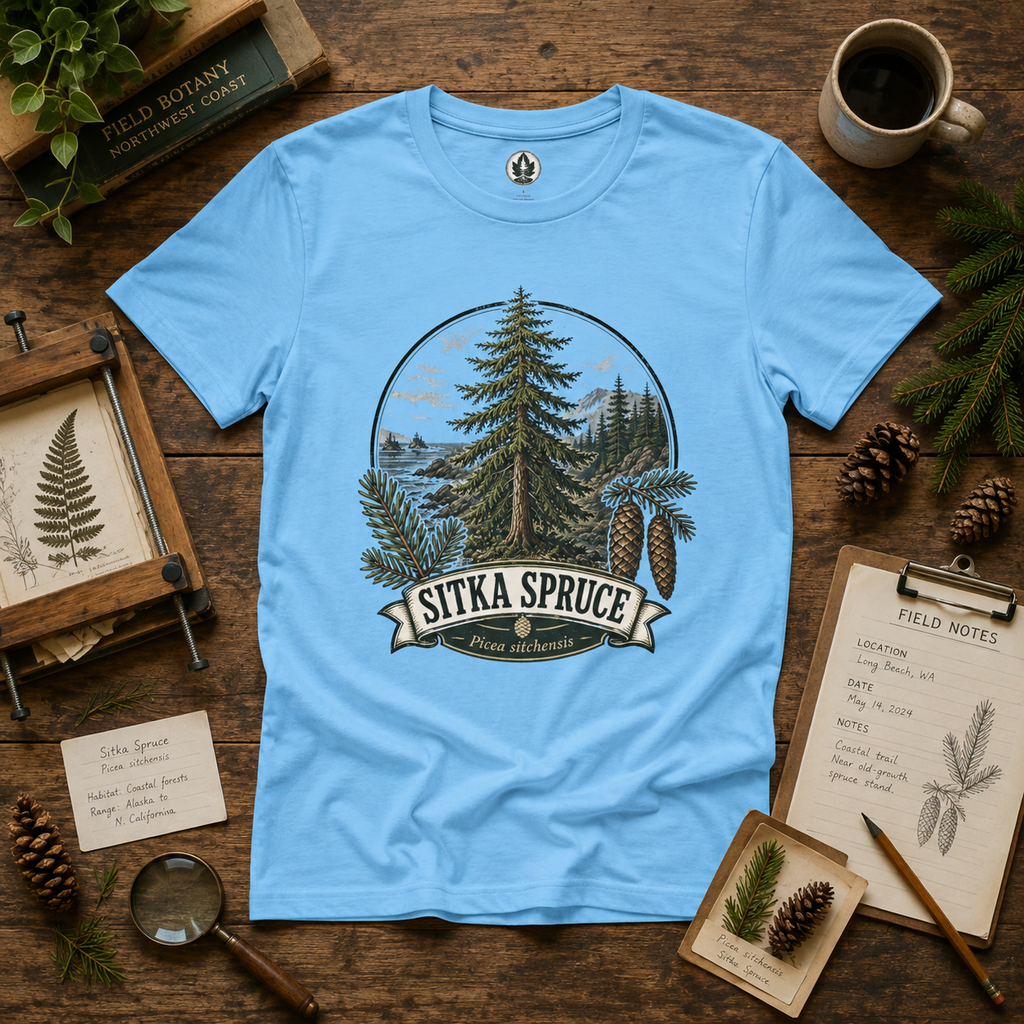 Sitka Spruce, Picea sitchensis T‑Shirt
