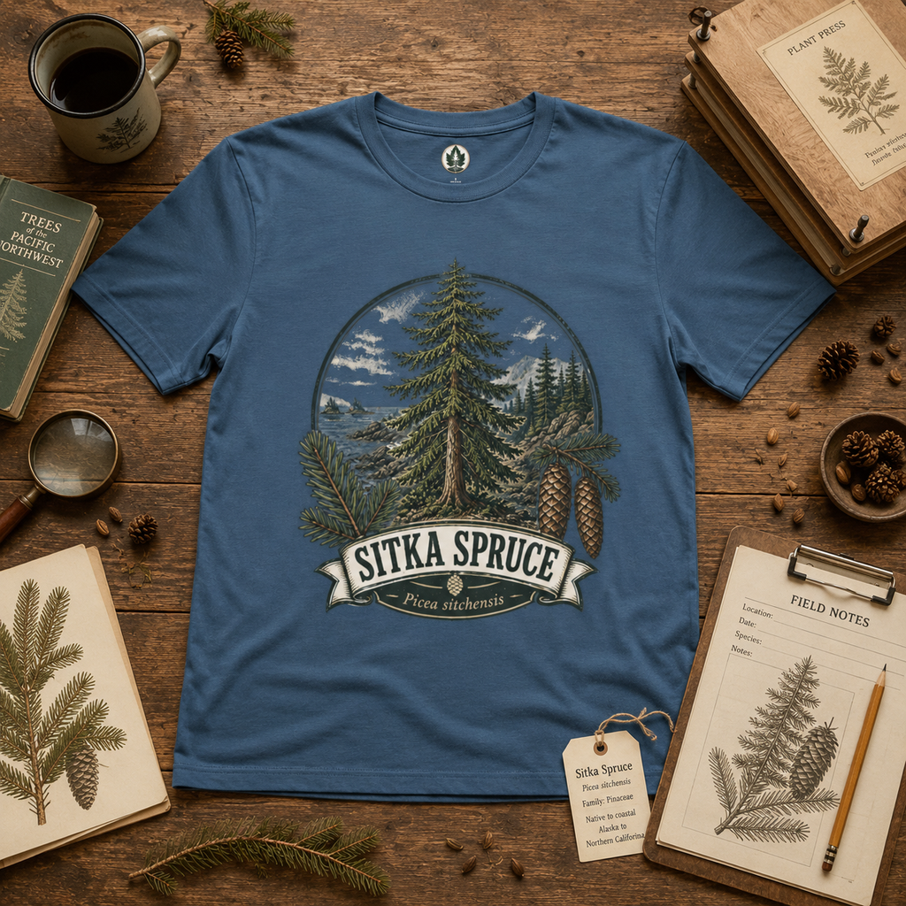 Sitka Spruce, Picea sitchensis T‑Shirt