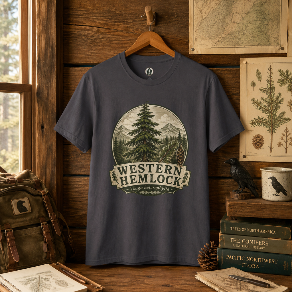 Western Hemlock, Tsuga heterophylla T‑Shirt