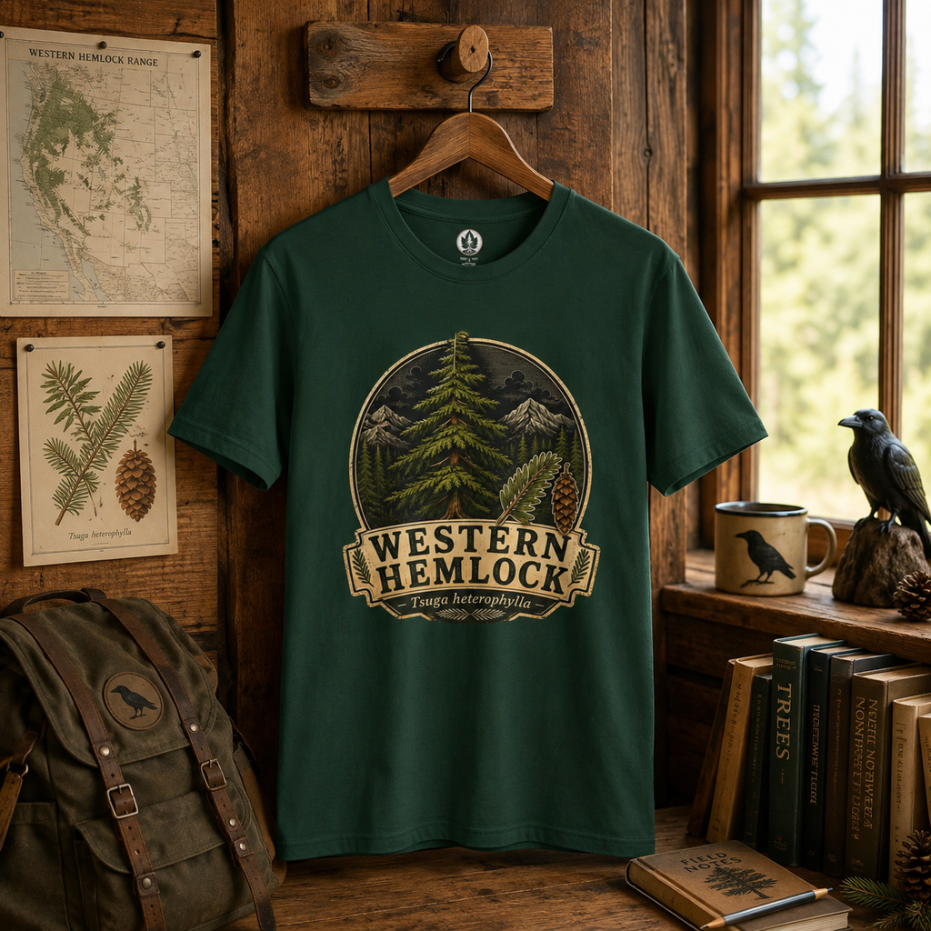 Western Hemlock, Tsuga heterophylla T‑Shirt