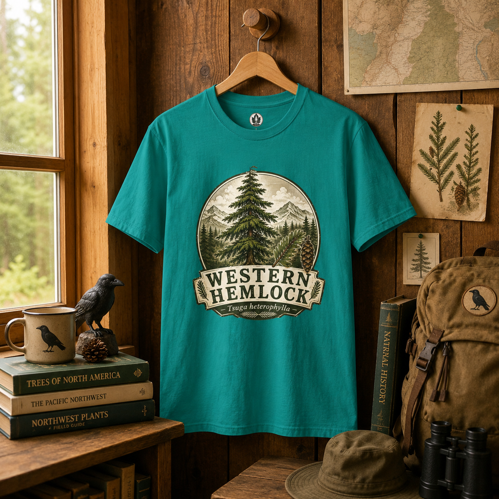 Western Hemlock, Tsuga heterophylla T‑Shirt