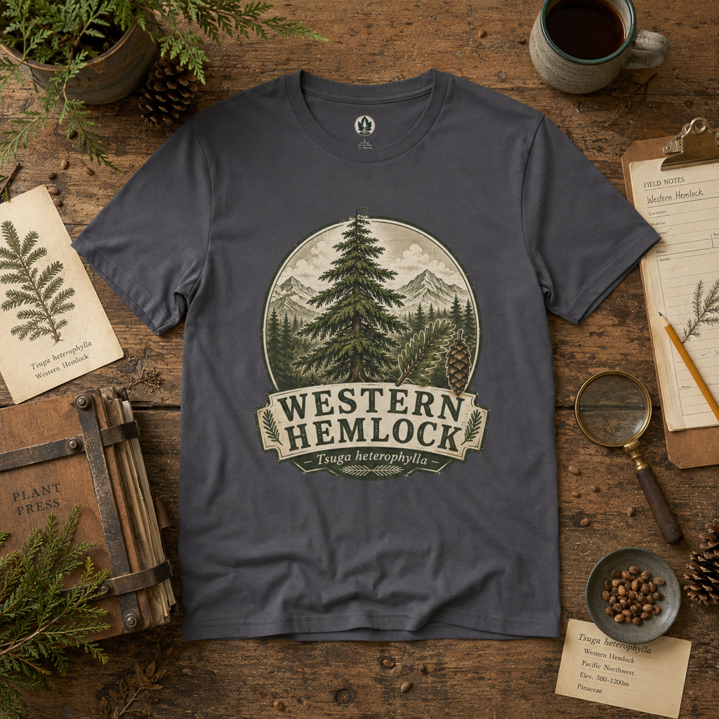 Western Hemlock, Tsuga heterophylla T‑Shirt