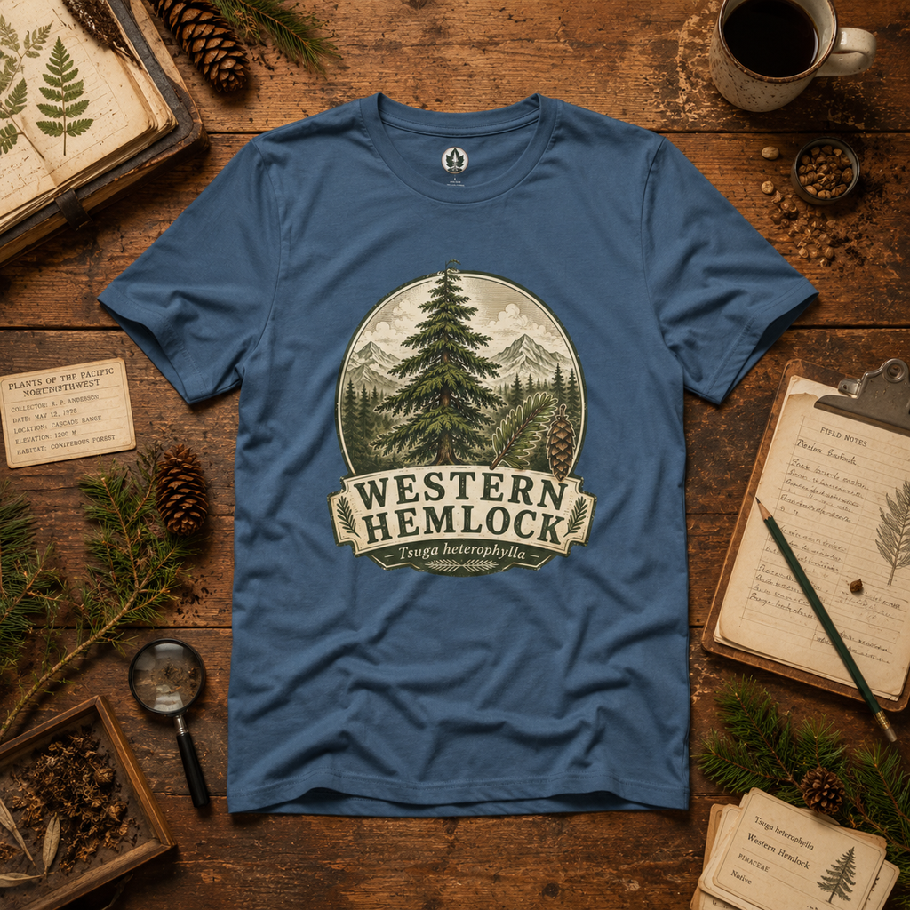 Western Hemlock, Tsuga heterophylla T‑Shirt