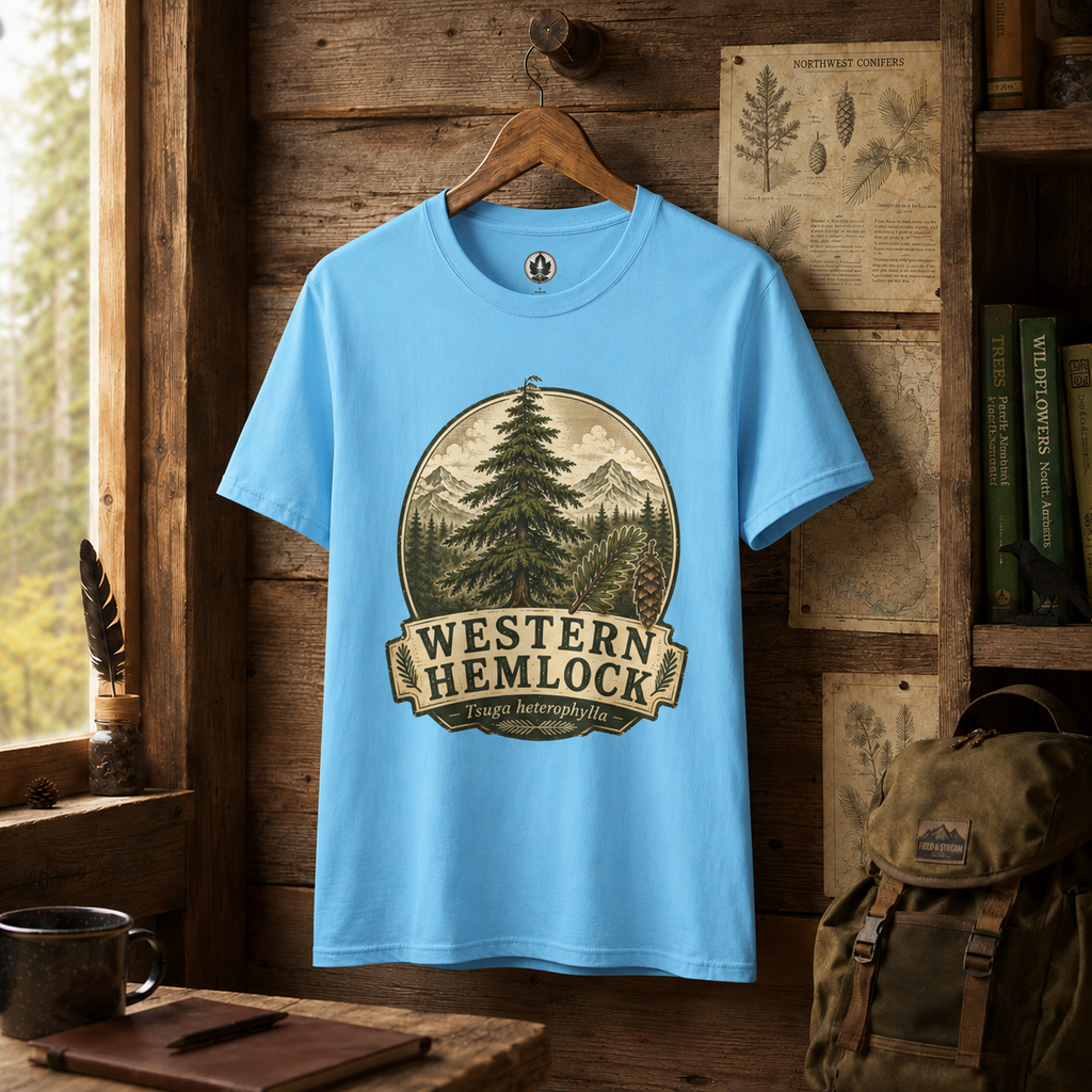 Western Hemlock, Tsuga heterophylla T‑Shirt