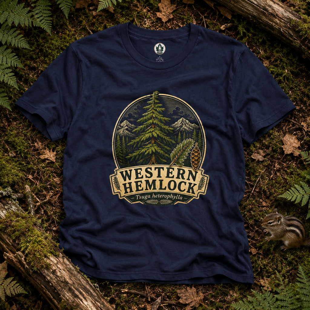 Western Hemlock, Tsuga heterophylla T‑Shirt