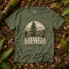 Western Hemlock, Tsuga heterophylla T‑Shirt