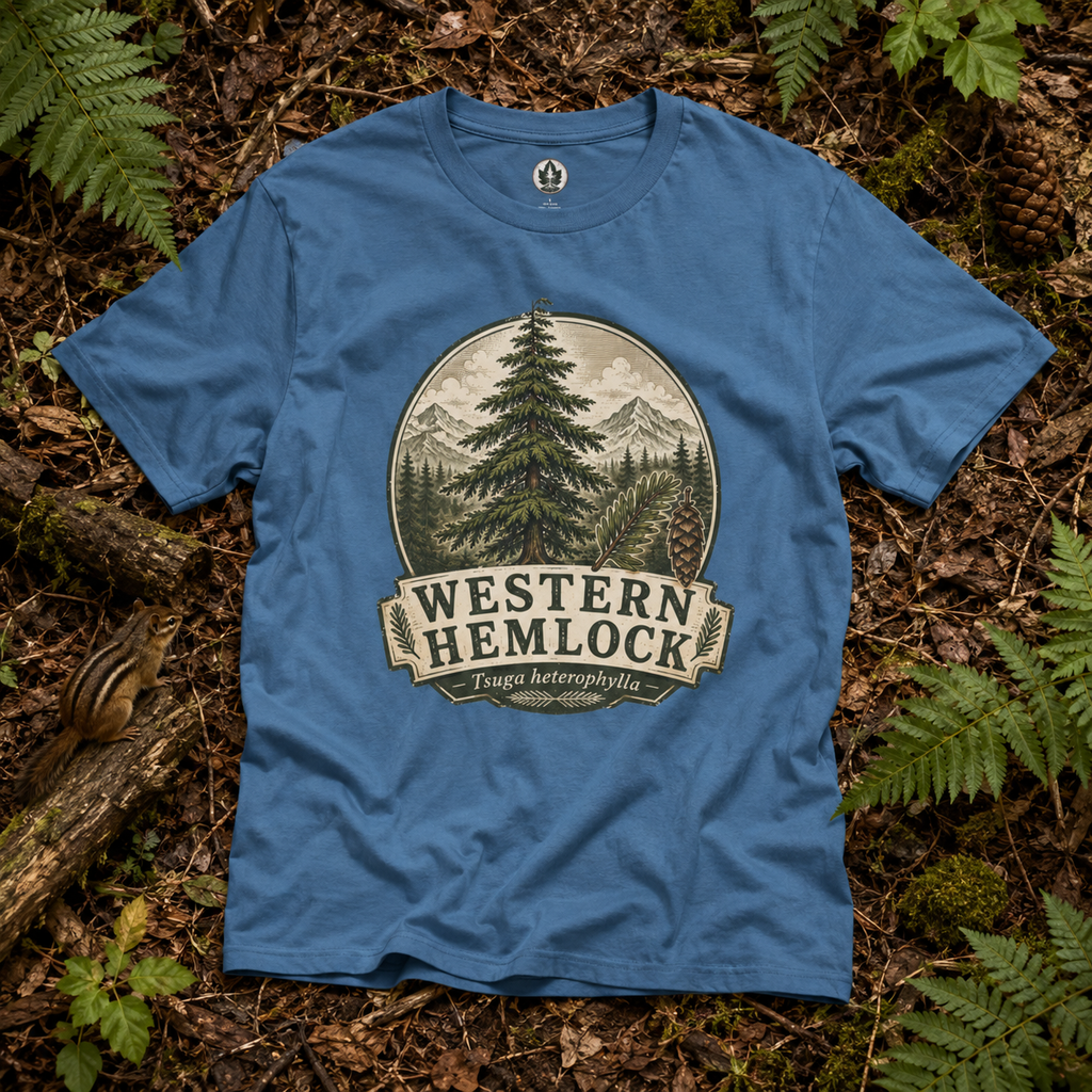Western Hemlock, Tsuga heterophylla T‑Shirt